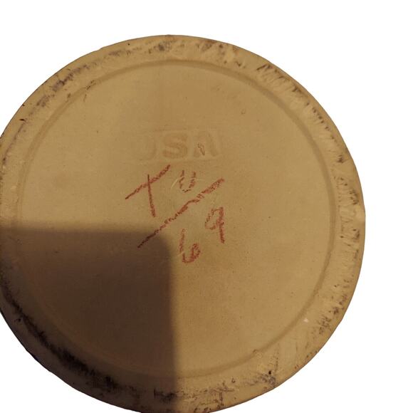 Bean Pot Brown Stoneware Ceramic Glazed 2 Handle Ovenproof w/Lid Antique Prim - Picture 16 of 16